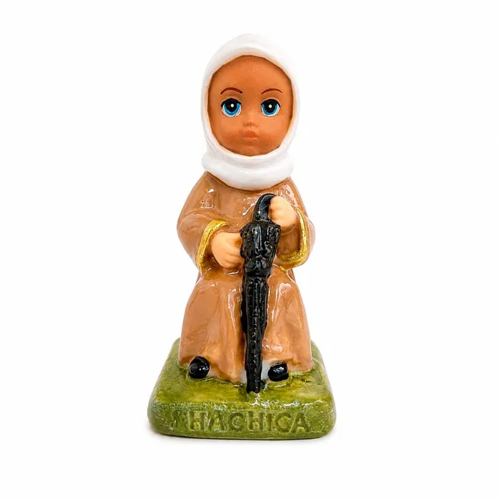 Imagem de Nhá Chica Sentada Infantil de Resina - 8 cm | Lojinha Uai