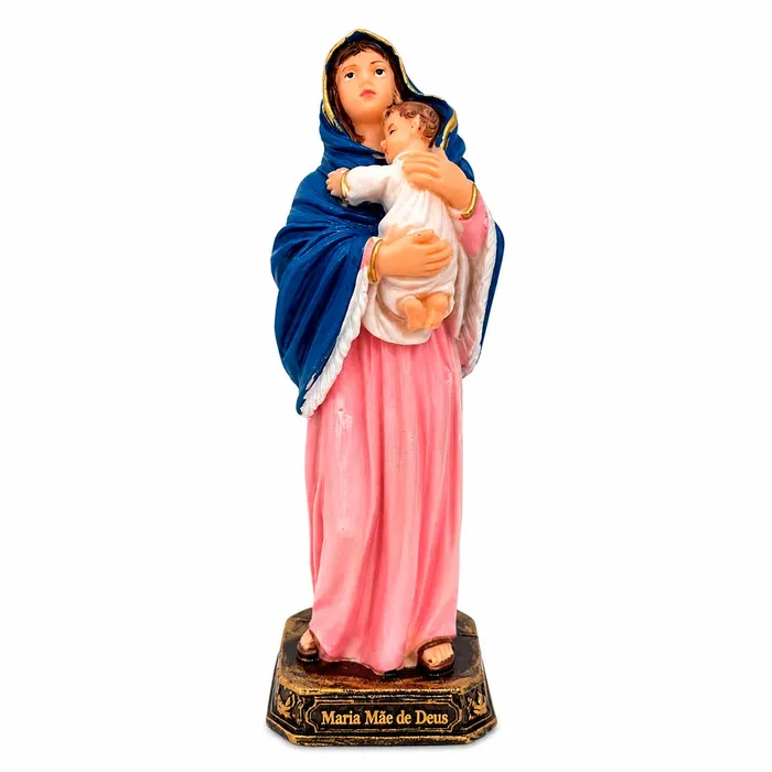 Imagem de Maria Mãe de Deus de Resina - 12 cm | Lojinha Uai