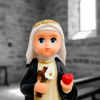 Imagem de Santa Catarina de Sena Infantil de Resina - 8 cm | Lojinha Uai - imagem 3