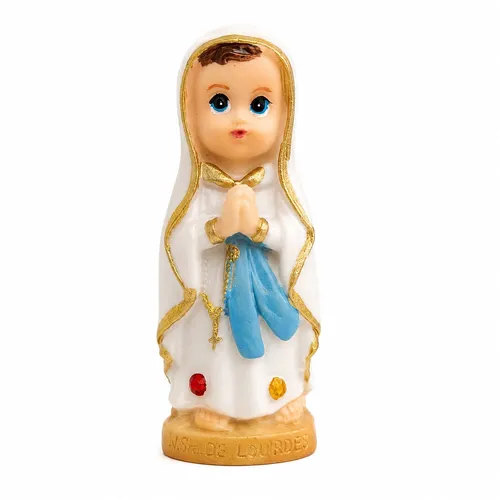Imagem de Nossa Senhora de Lourdes Infantil de Resina - 8 cm