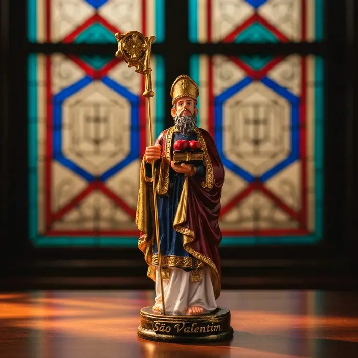 Imagem de São Valentim de Resina - 15 cm | Lojinha Uai