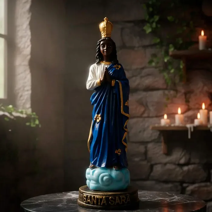 Imagem de Santa Sara de Resina - 15 cm | Lojinha Uai
