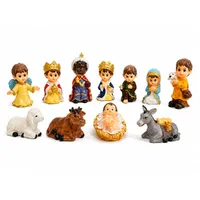 Presépio de Natal Completo Infantil com 11 Peças de Resina - 5 cm - imagem 1