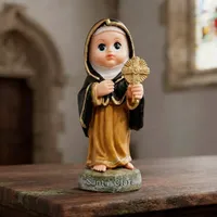 Imagem de Santa Clara Infantil de Resina - 15 cm | Lojinha Uai - imagem 3