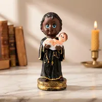 Imagem de São Benedito Infantil de Resina - 15 cm - imagem 2