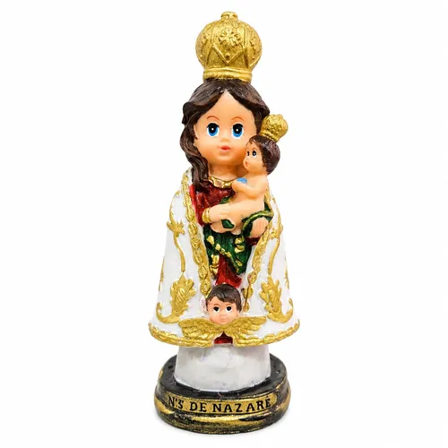 Imagem de Nossa Senhora de Nazaré Infantil de Resina - 15 cm