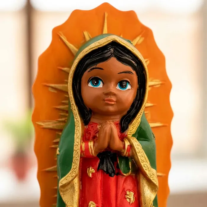 Imagem de Nossa Senhora de Guadalupe Infantil de Resina - 15 cm