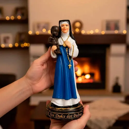 Imagem de Santa Irmã Dulce de Resina - 15 cm