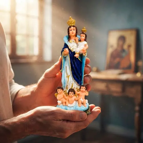 Imagem de Nossa Senhora da Cabeça de Resina - 15 cm