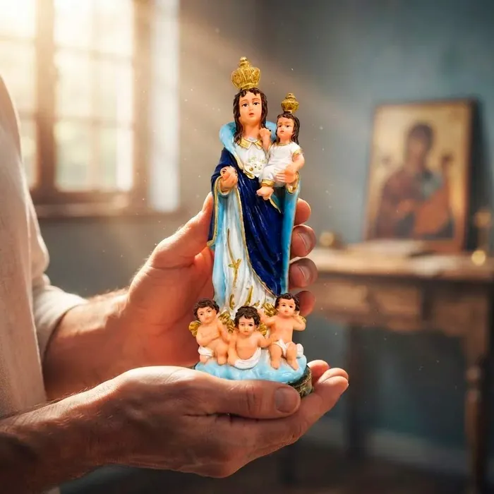 Imagem de Nossa Senhora da Cabeça de Resina - 15 cm | Lojinha Uai