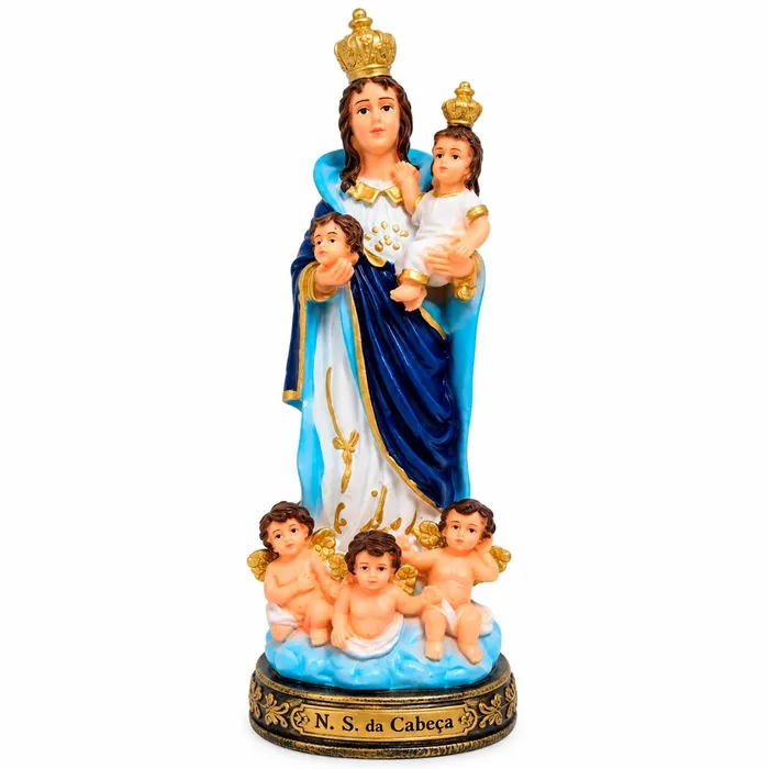 Imagem de Nossa Senhora da Cabeça de Resina - 15 cm | Lojinha Uai
