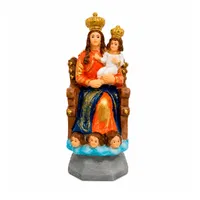 Imagem de Nossa Senhora de Nazaré no Trono de Resina - 12 cm - imagem 1