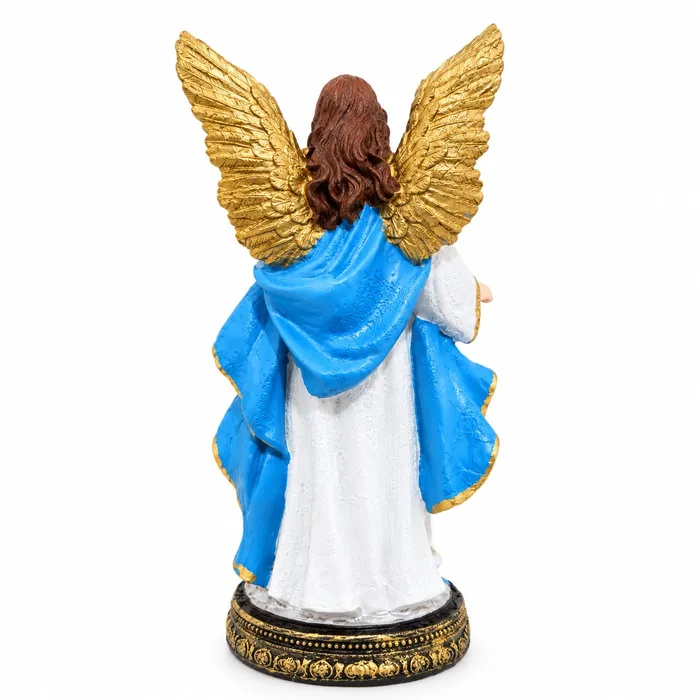 Imagem de Anjo da Guarda Azul Menino de Resina - 15 cm