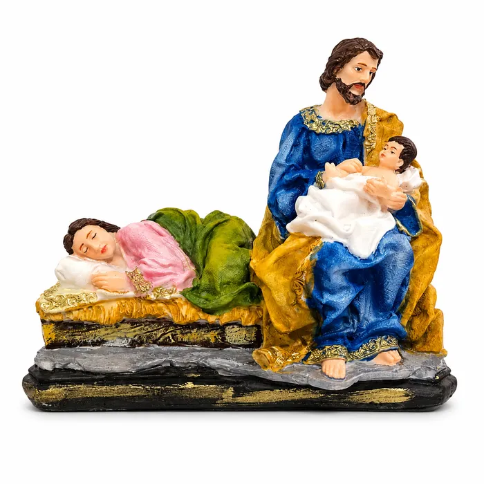 Imagem Deixemos a Mãe Descansar Nossa Senhora Maria Descansando de Resina - 18 cm