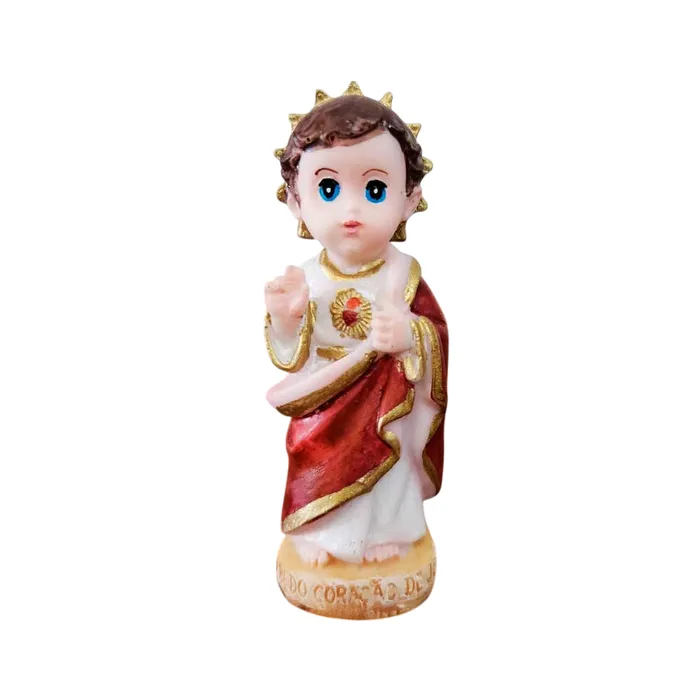 Imagem do Sagrado Coração de Jesus Baby Infantil de Resina