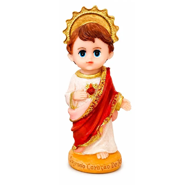 Imagem do Sagrado Coração de Jesus Baby Infantil de Resina