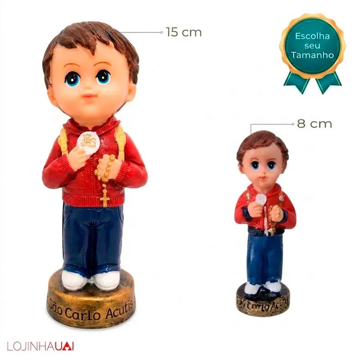 Imagem de São Carlo Acutis Baby Infantil de Resina