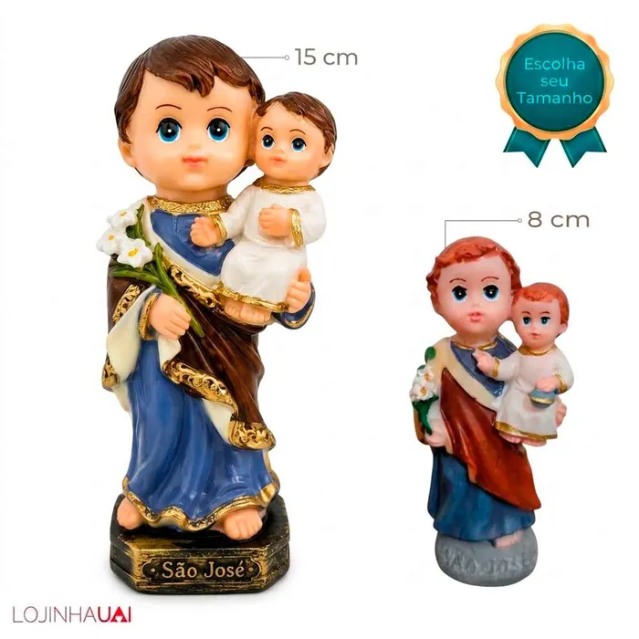 Imagem de São José Baby Infantil de Resina