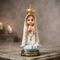Imagem de Nossa Senhora de Fátima Infantil de Resina - 15 cm - imagem 3
