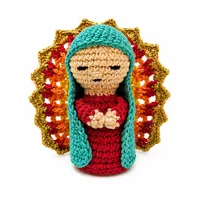 Nossa Senhora de Guadalupe de Crochê Amigurumi - 10 cm - imagem 1
