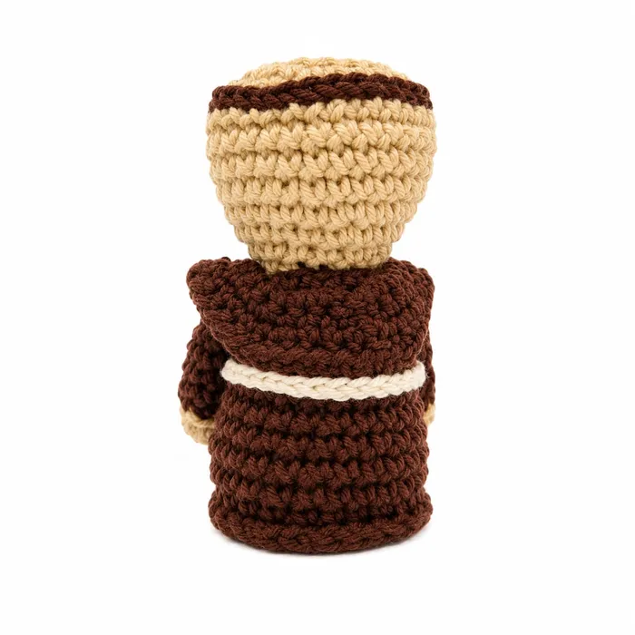 São Francisco de Assis de Crochê Amigurumi - 10 cm
