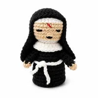 Santa Rita de Cássia de Crochê Amigurumi - 10 cm - imagem 1