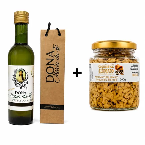 Kit Azeite Extra Virgem Maria da Fé 250ml + Antepasto de Cogumelo Shimeji 200g