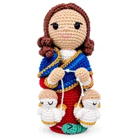 Amigurumi de Nossa Senhora Desatadora dos Nós de Crochê - 22 cm - imagem 1