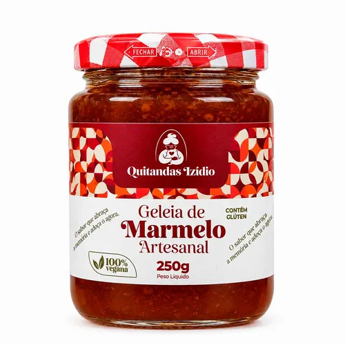 Geleia de Marmelo Artesanal 250g - Quitandas Izídio