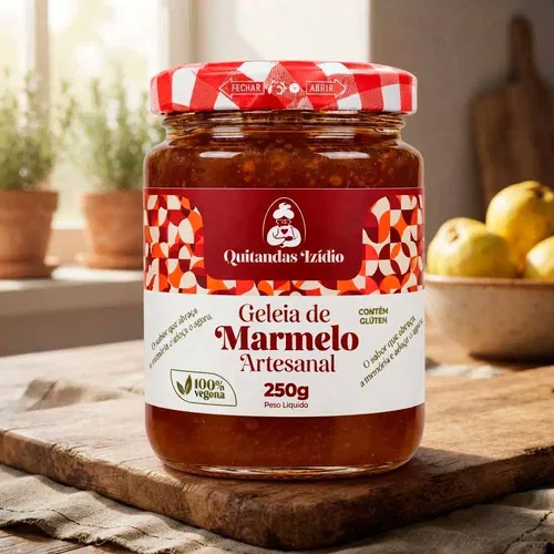 Geleia de Marmelo Artesanal 250g - Quitandas Izídio