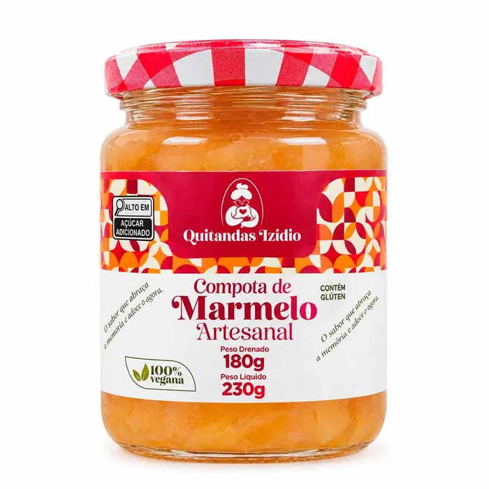 Compota de Marmelo Artesanal 230g - Quitandas Izídio