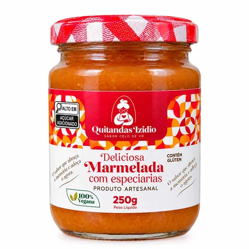 Marmelada Cremosa com Especiarias 250g - Quitandas Izídio
