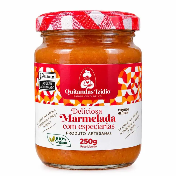 Marmelada Cremosa com Especiarias 250g - Quitandas Izídio