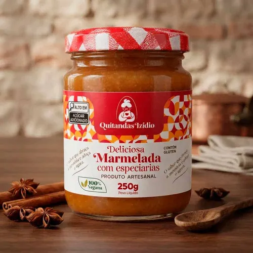 Marmelada Cremosa com Especiarias 250g - Quitandas Izídio