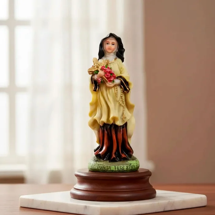 Imagem de Santa Terezinha de Resina - 15 cm | Comprar na Lojinha Uai