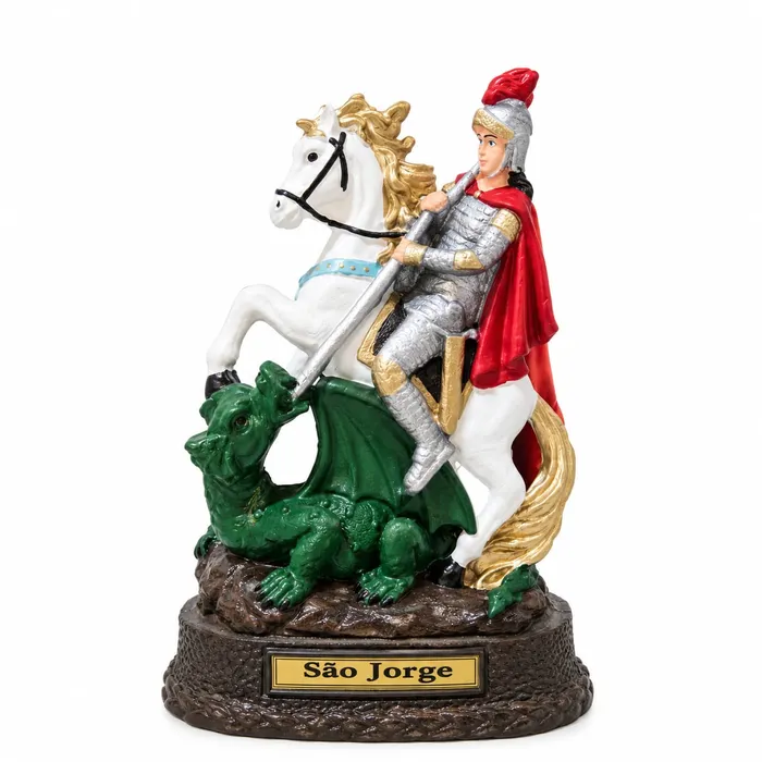 Imagem de São Jorge de Borracha Inquebrável - 17 cm | Comprar na Lojinha Uai
