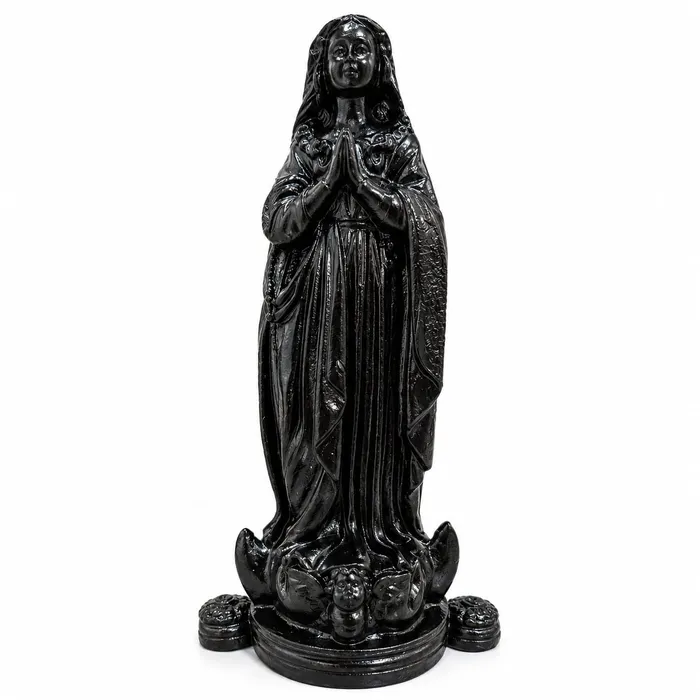 Imagem de Nossa Senhora Aparecida Fac-Símile de Borracha Inquebrável - 20 cm