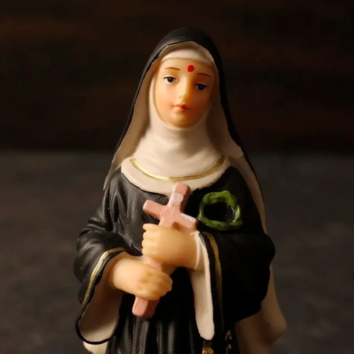 Imagem de Santa Rita de Cássia de Resina - 15 cm | Comprar na Lojinha Uai