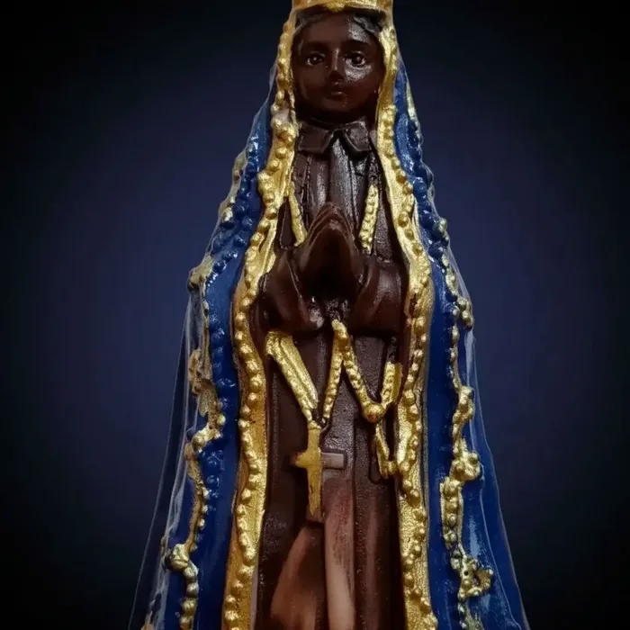 Imagem de Nossa Senhora Aparecida de Resina - 15 cm | Comprar na Lojinha Uai