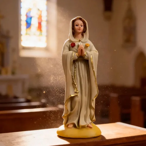 Imagem de Nossa Senhora da Rosa Mística de Resina - 15 cm