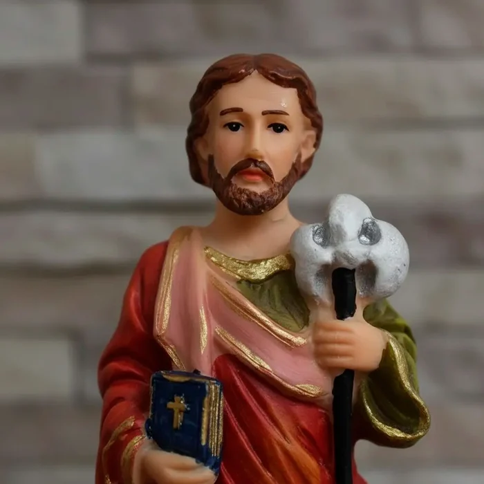 Imagem de São Judas Tadeu de Resina - 15 cm | Comprar na Lojinha Uai