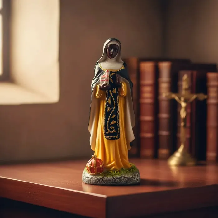 Imagem de Santa Efigênia de Resina - 15 cm | Comprar na Lojinha Uai