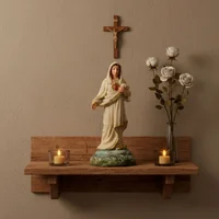 Imagem do Sagrado Coração de Maria de Resina - 15 cm | Comprar na Lojinha Uai - imagem 2