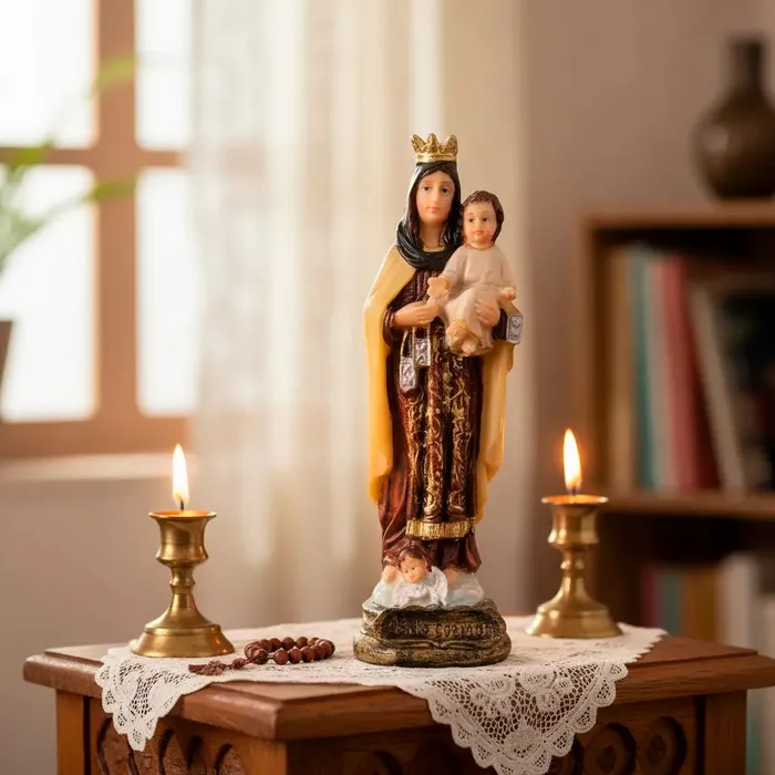 Imagem de Nossa Senhora do Carmo de Resina - 15 cm | Comprar na Lojinha Uai