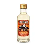 Cachaça Ouro da Pedra Envelhecida Miniatura 50ml | Mini Cachaça para Casamentos e Brindes - imagem 1