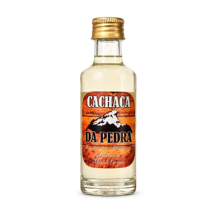Cachaça Ouro da Pedra Envelhecida Miniatura 50ml | Mini Cachaça para Casamentos e Brindes