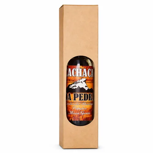 Kit Cachaça Prata da Pedra 500ml (Branca) + Copo de Shot/Dose 50 ml Sortido