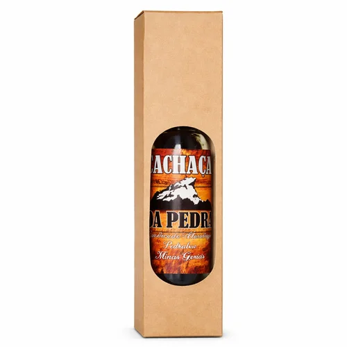 Kit Cachaça Prata da Pedra 500ml (Branca) + Copo de Shot/Dose 50 ml Sortido