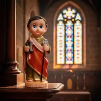 Imagem de São Judas Tadeu Infantil de Resina - 8 cm | Comprar na Lojinha Uai - imagem 3