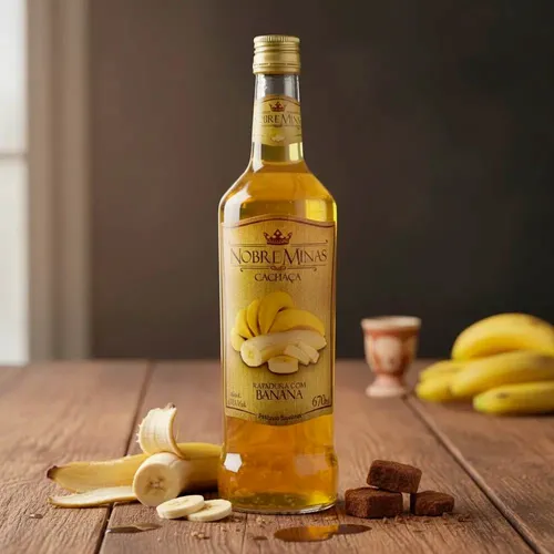Cachaça de Rapadura com Banana 670 ml - Nobre Minas